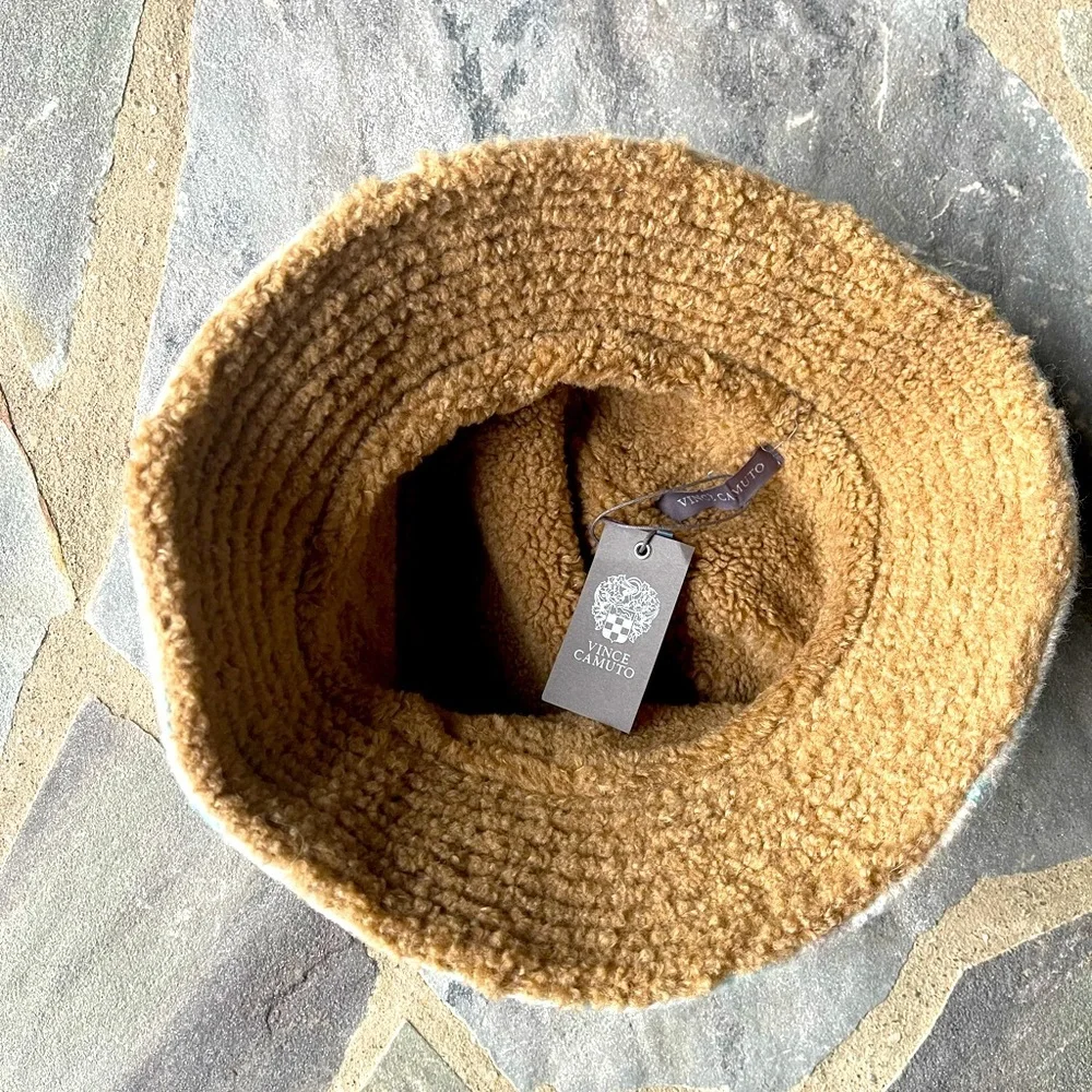 Reversible Plaid Bucket Hat VINCE CAMUTO
